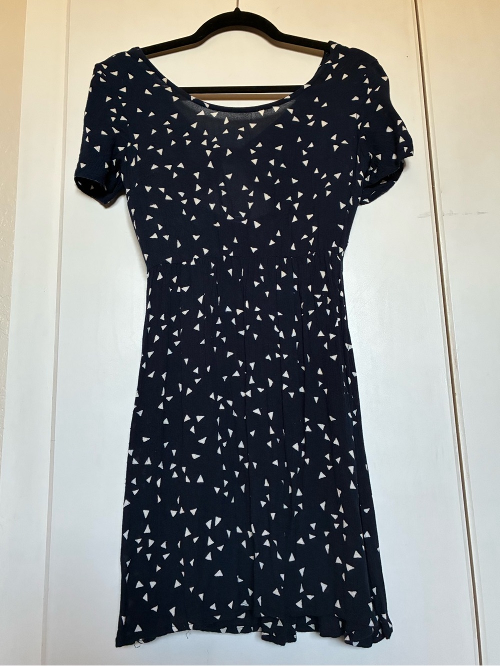 Navy and white cocktail dress, size S
